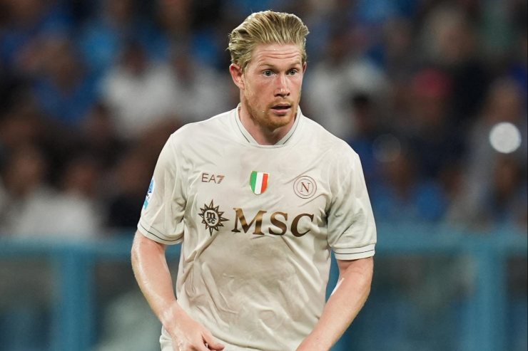 De Bruyne in azione con la maglia del Napoli