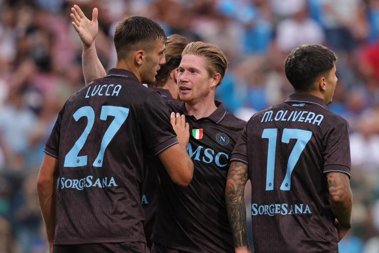 Lucca, De Bruyne, Olivera in campo
