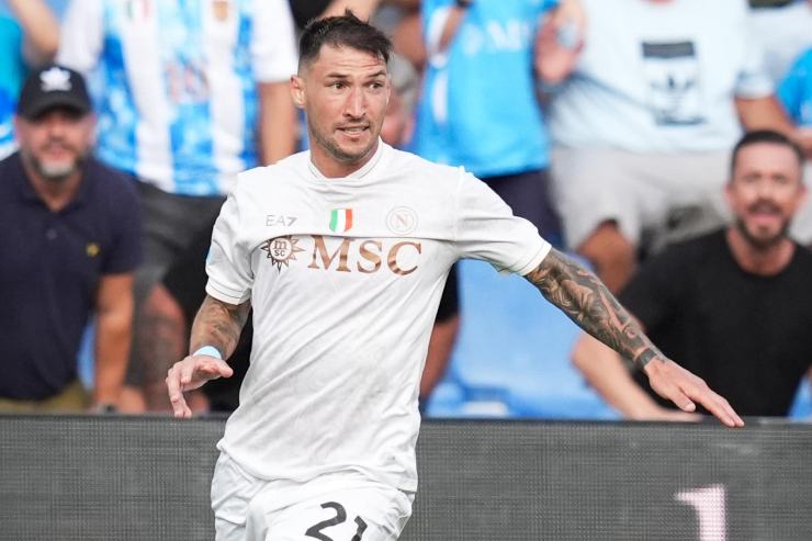 Politano in azione con il Napoli