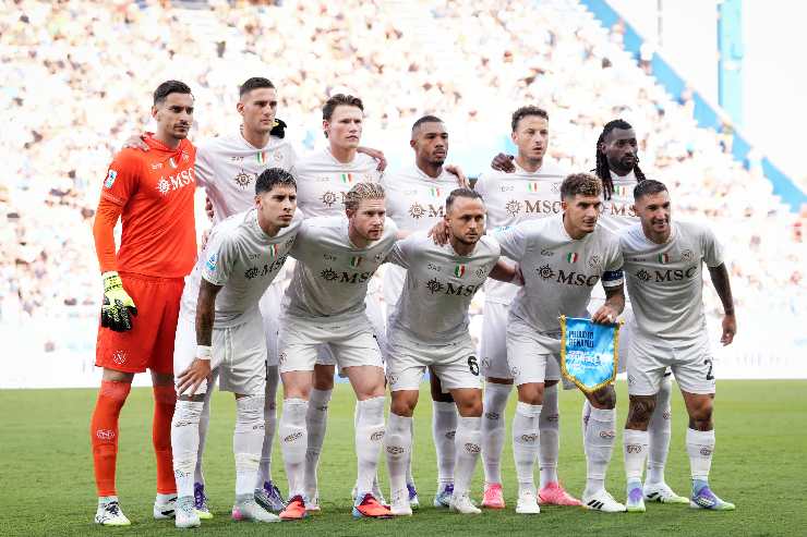 Il Napoli in campo