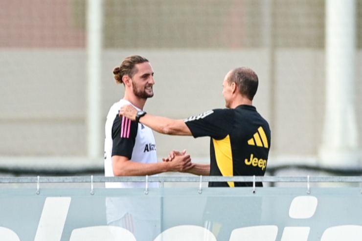 Rabiot con Allegri
