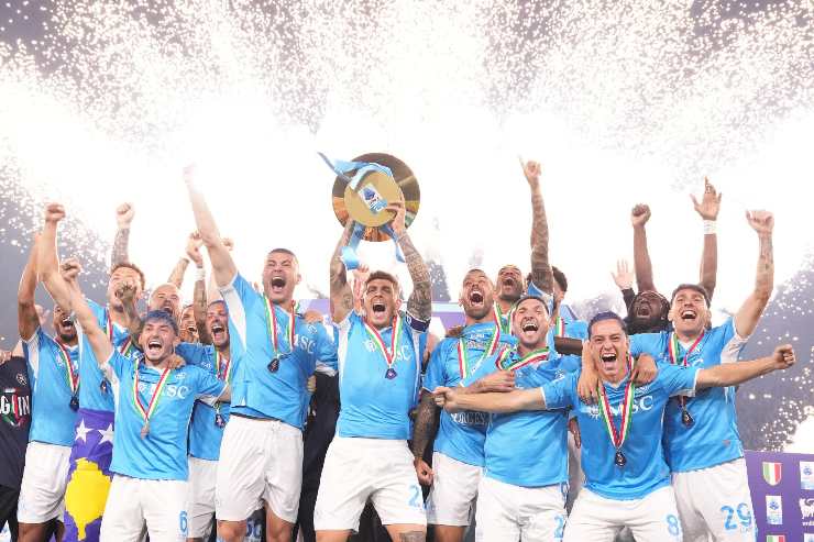 Il Napoli festeggia lo scudetto