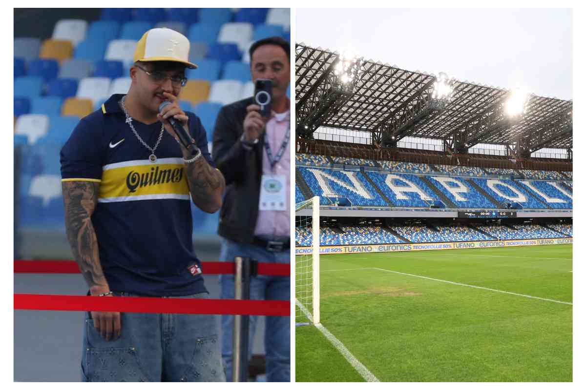 grafica su geolier ed il Maradona