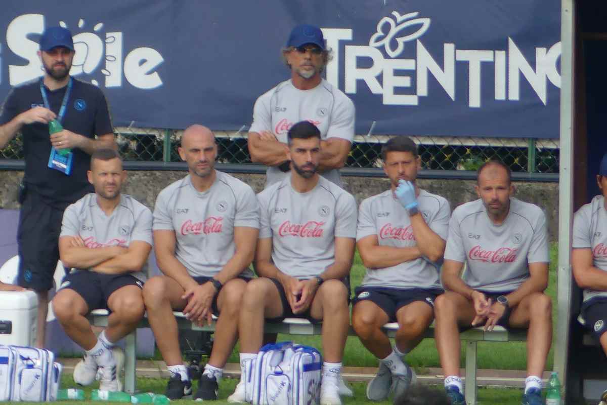 Lo staff del Napoli