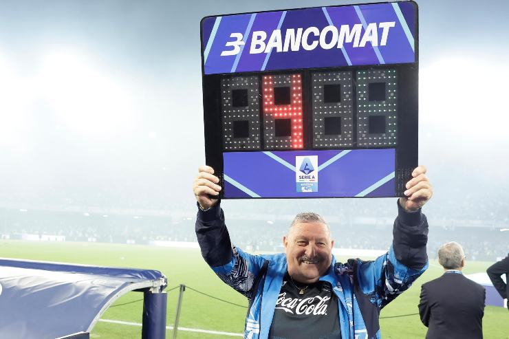 Tommaso Starace alla festa scudetto