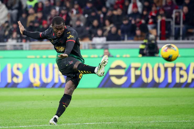 Musah in azione con il Milan 