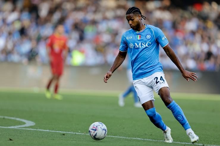 Cajuste in maglia Napoli