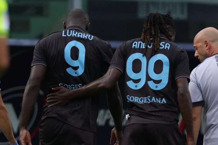Romelu Lukaku e Frank Anguissa
