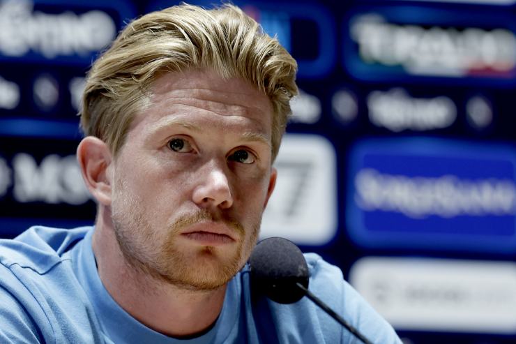Kevin De Bruyne in conferenza stampa