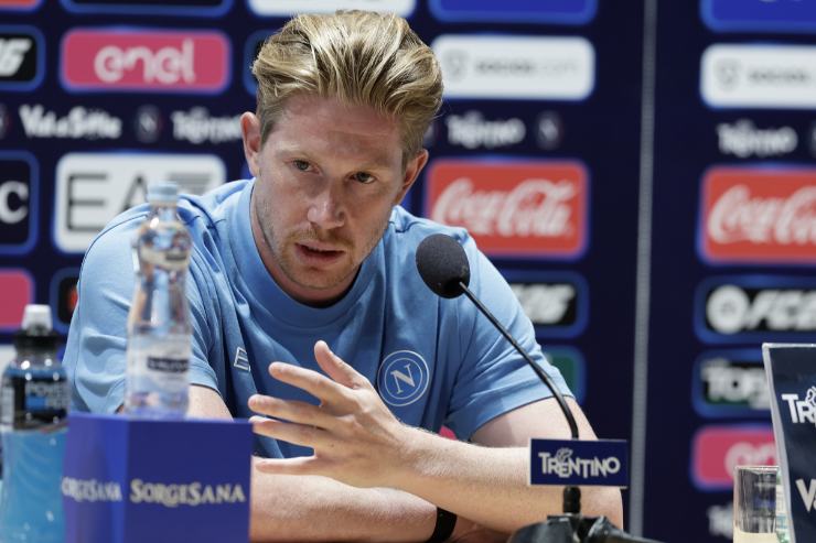 Kevin De Bruyne in conferenza stampa