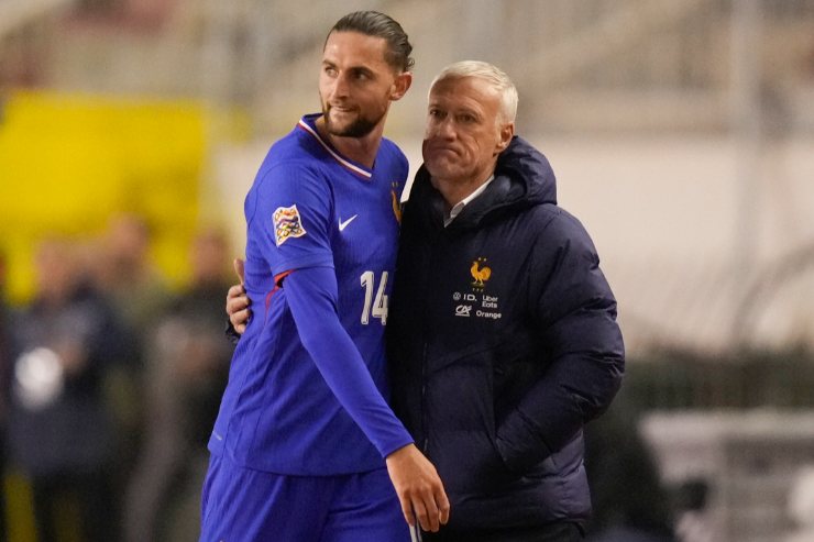 Adrien Rabiot e Didier Deschamps