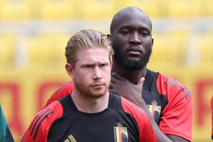 Lukaku e De Bruyne con il Belgio