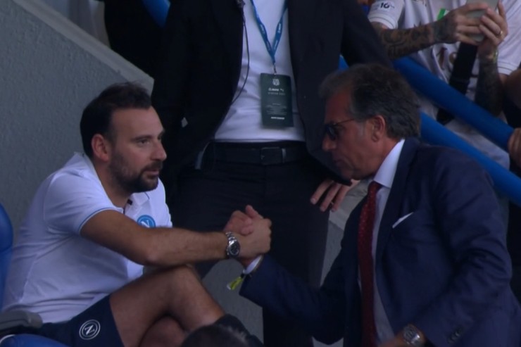 Sassuolo-Napoli, Giuntoli saluta Manna 