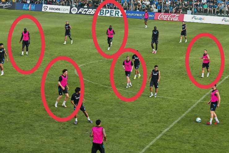 Napoli in allenamento 