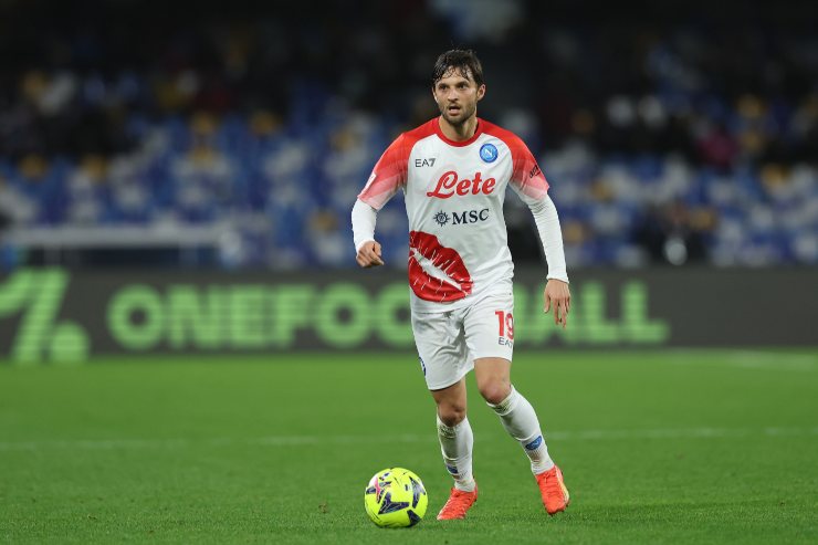 Bereszyński in azione con la maglia del Napoli