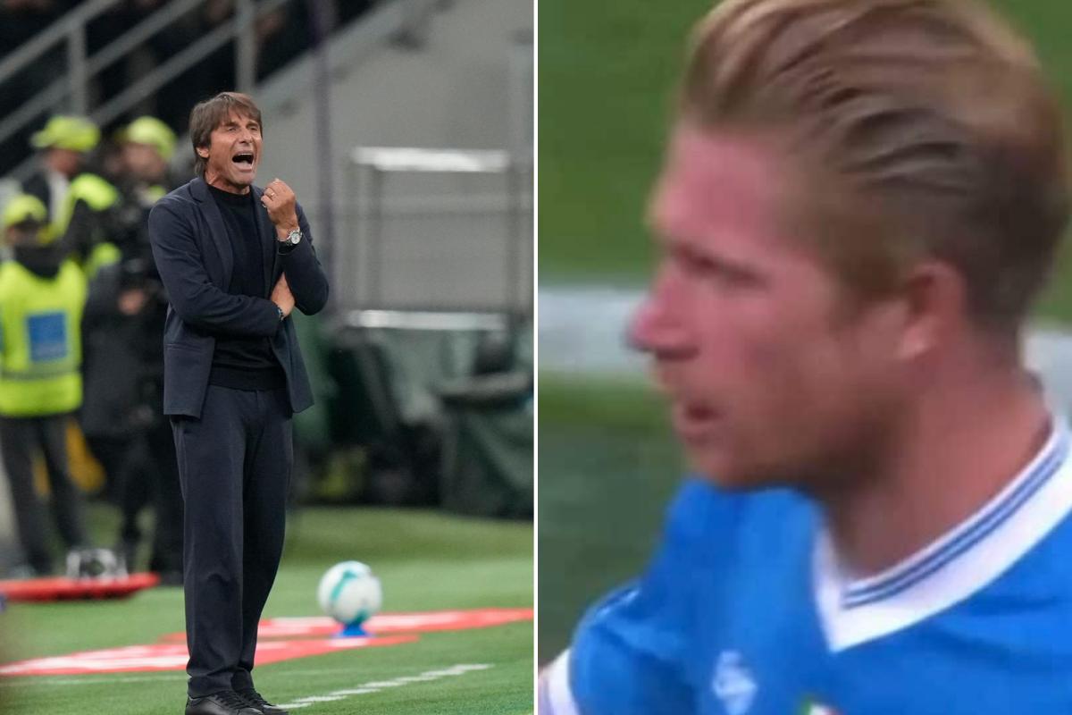 Antonio Conte risponde alla domanda su De Bruyne