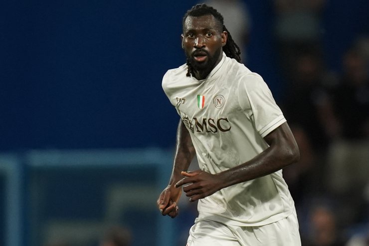 Anguissa in azione con la maglia del Napoli