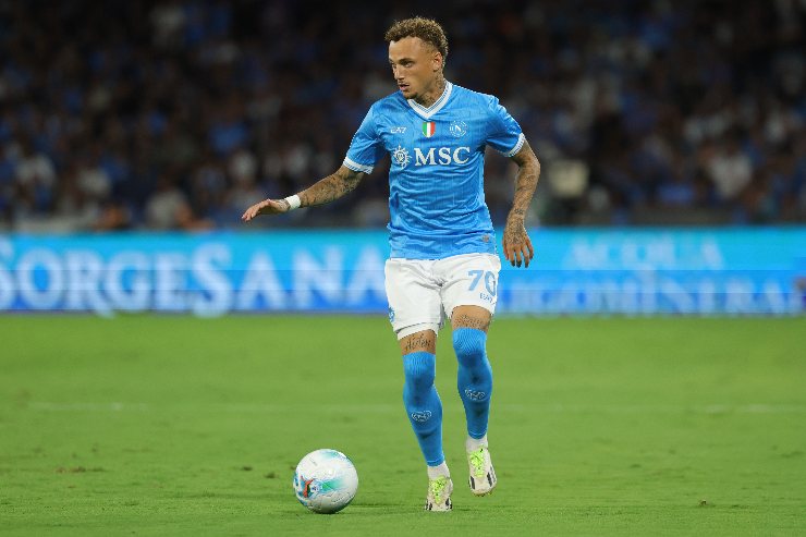 Lang in campo con il Napoli