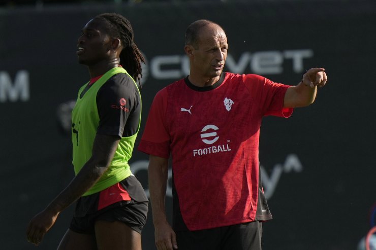 Rafael Leao e Massimiliano Allegri