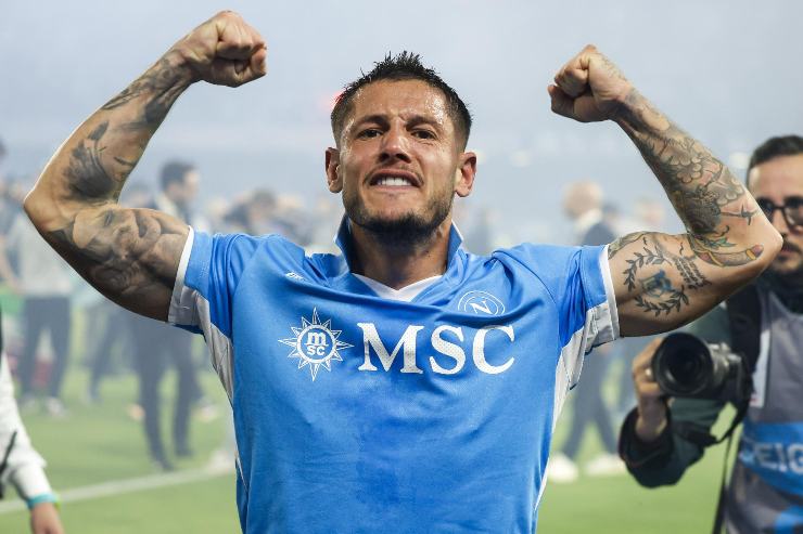 Mazzocchi che esulta