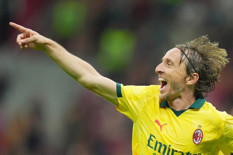 Modric esulta con il Milan