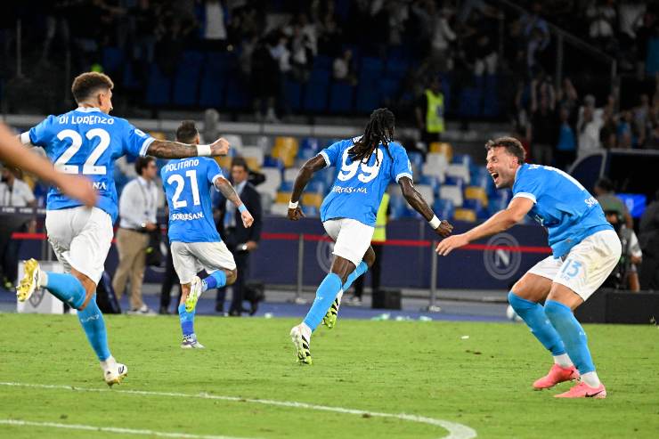 Il Napoli festeggia 