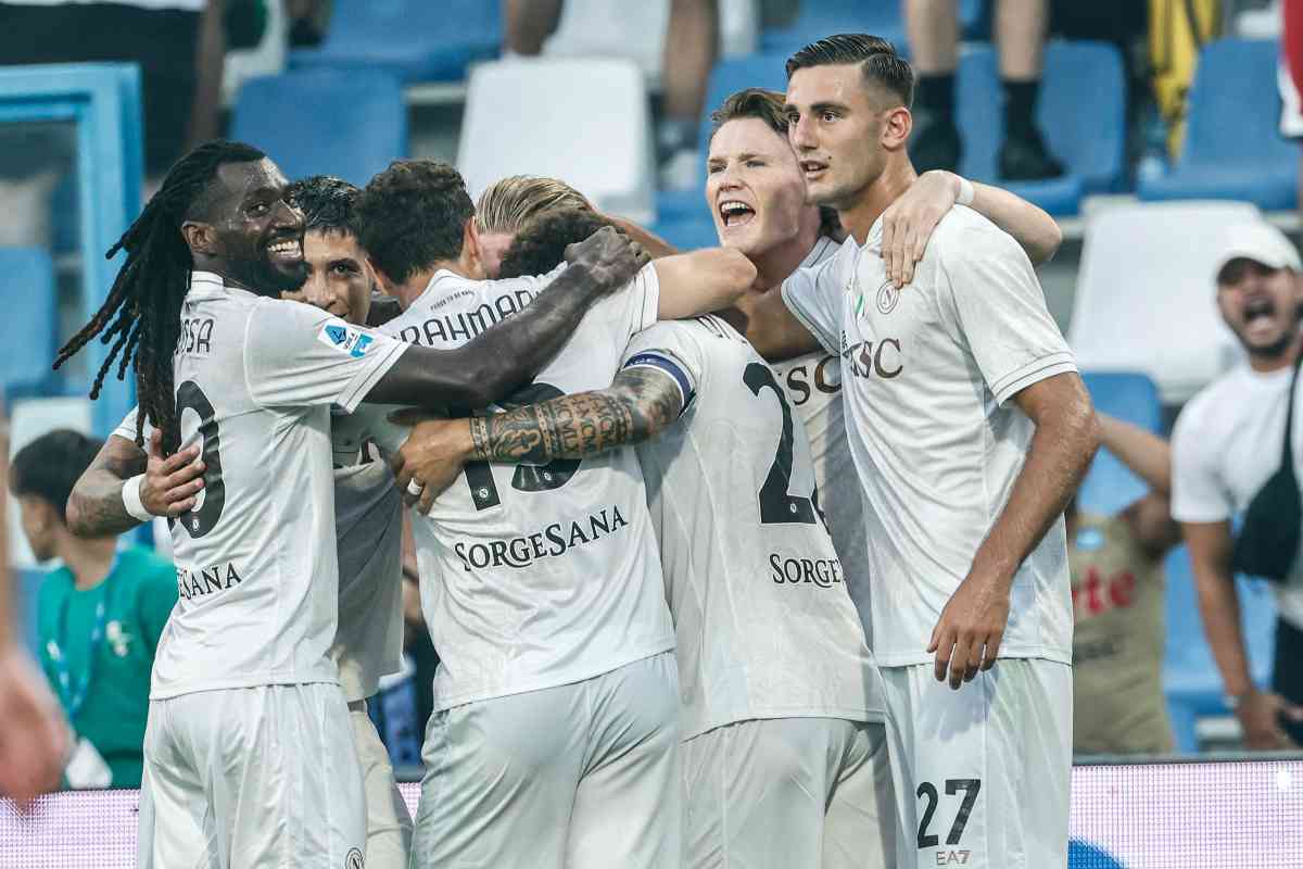 Napoli squadra esultanza