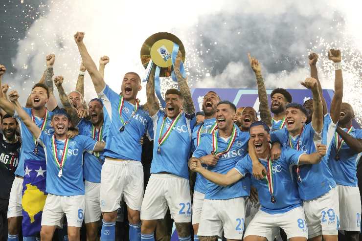 Il Napoli festeggia lo scudetto