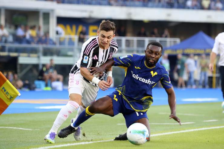 Verona Juventus in campo 