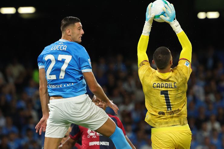 Lucca in partita vs Cagliari