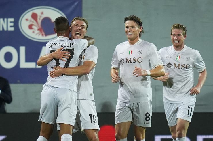 Napoli esulta al gol