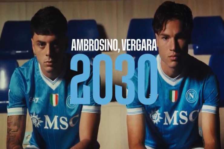 Antonio Vergara e Giuseppe Ambrosino rinnovano con il Napoli durante la stagione 2025/2026