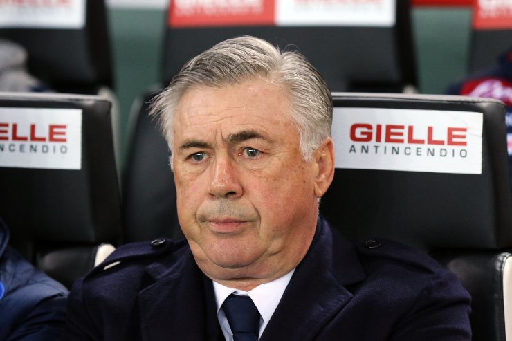 Carlo Ancelotti ai tempi del Napoli