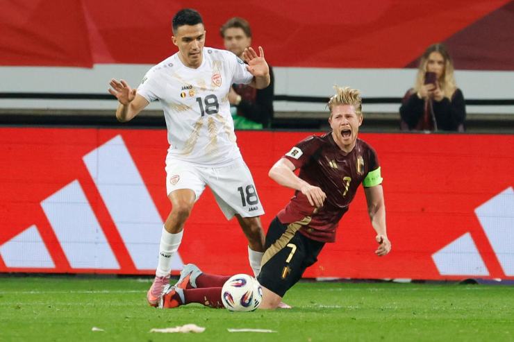 De Bruyne in Nazionale contro la Macedonia