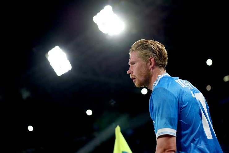 De Bruyne in azione con la maglia del Napoli