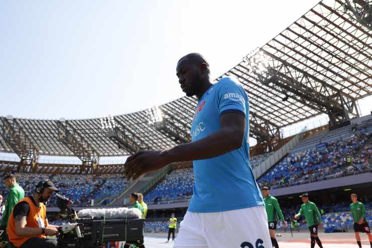 Kalidou Koulibaly in maglia Napoli durante la stagione 2021/2022 in Serie A
