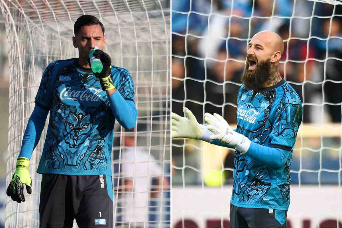 Alex Meret e Milinkovic Savic in maglia Napoli