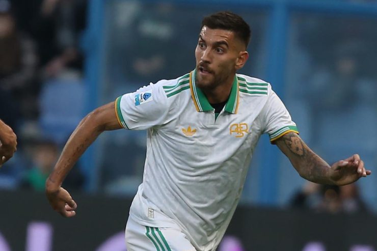 Pellegrini in campo con la Roma