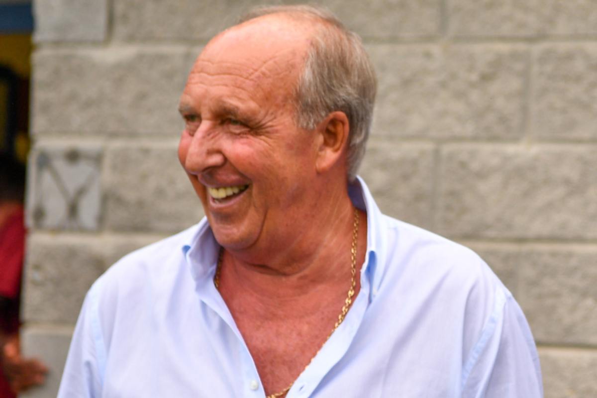 Gian Piero Ventura sorride durante un evento calcistico