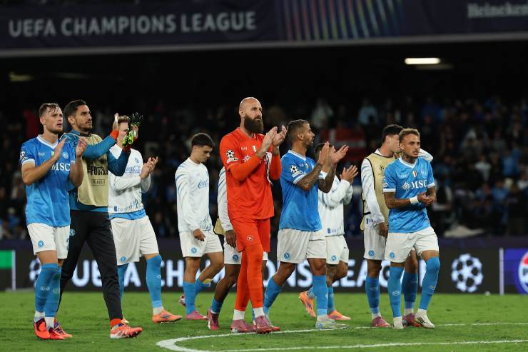 Il Napoli sotto la curva