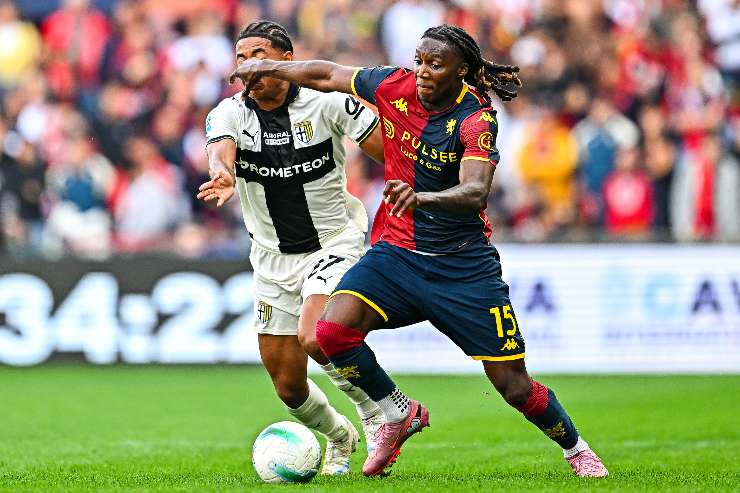 Brooke Norton-Cuffy nella gara di Serie A 2025 contro il Parma