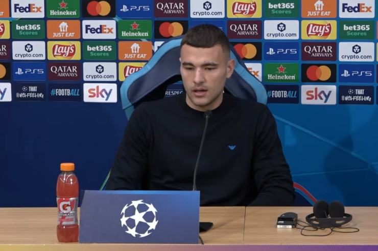 Alessandro Buongiorno parla in conferenza stampa