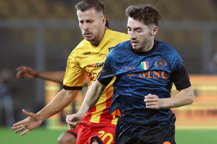 Gilmour in maglia Napoli