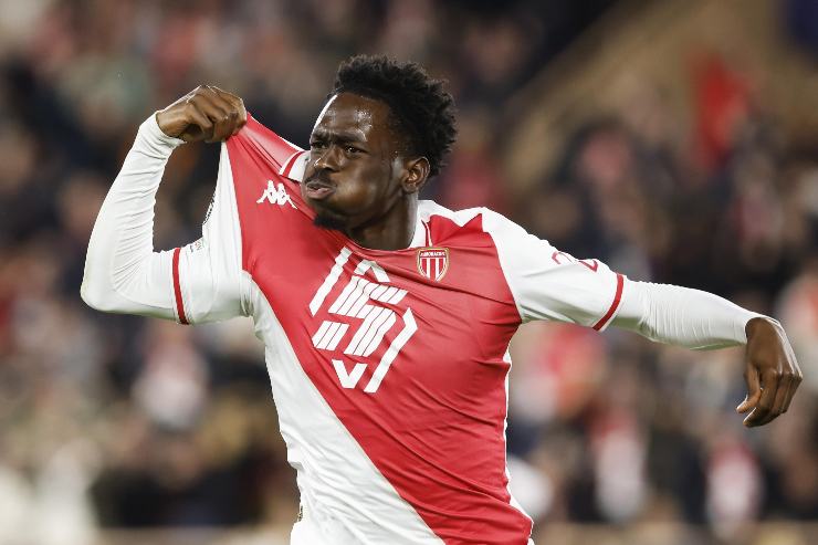 Soungoutou Magassa esulta con la maglia del Monaco