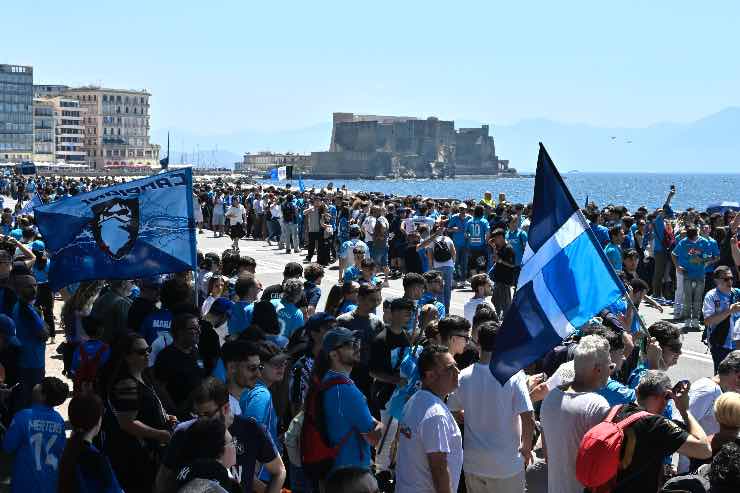 Tifosi Napoli in festa per lo Scudetto