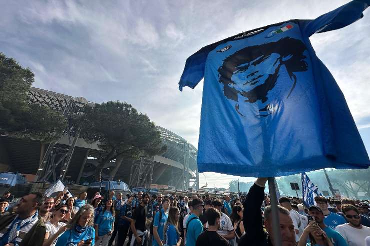 I tifosi del Napoli in strada