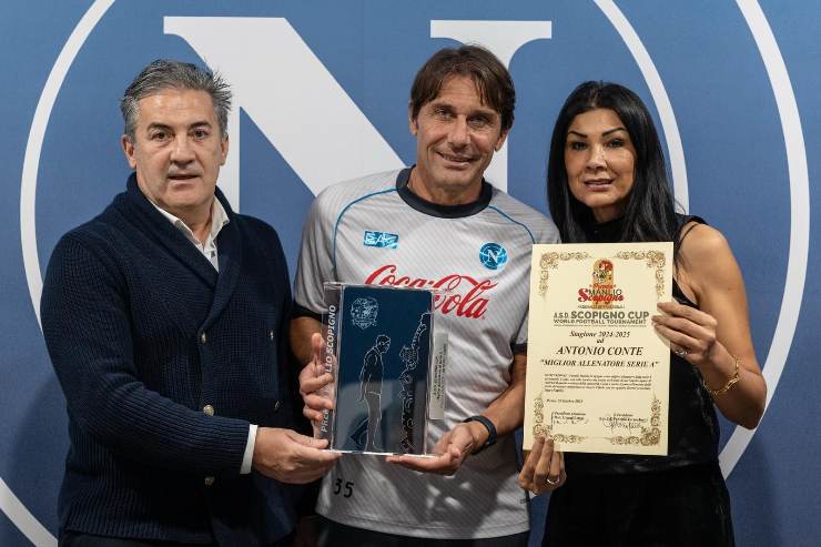 Antonio Conte riceve il Premio Scopigno