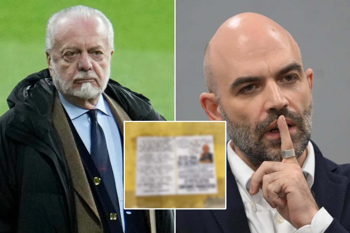 curva a e curva b contro de laurentiis e saviano il comunicato diventa virale 8211 foto