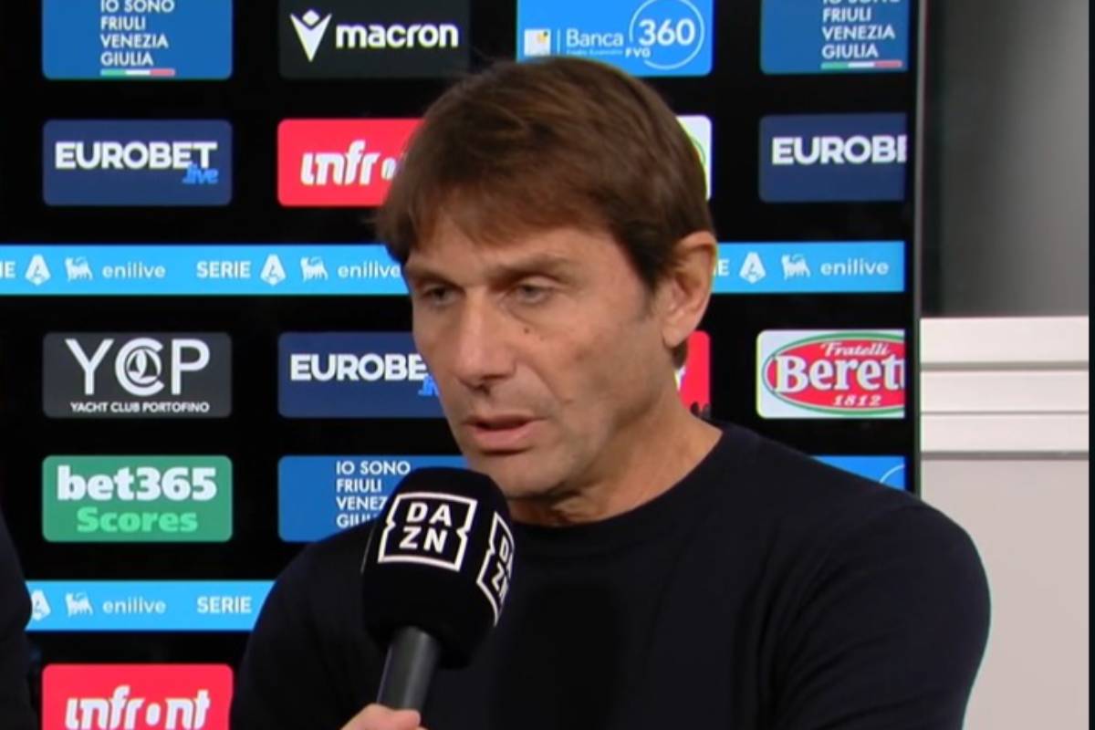Antonio Conte dopo Udinese-Napoli