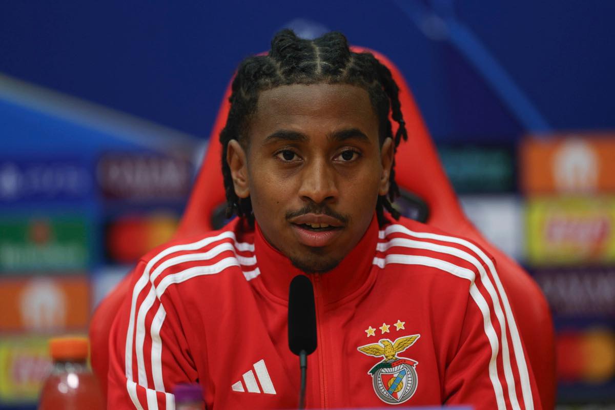 Barreiro in conferenza prima di Benfica-Napoli.